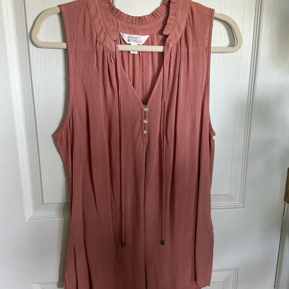 Market & Spruce Sleeveless Blouse - Rose